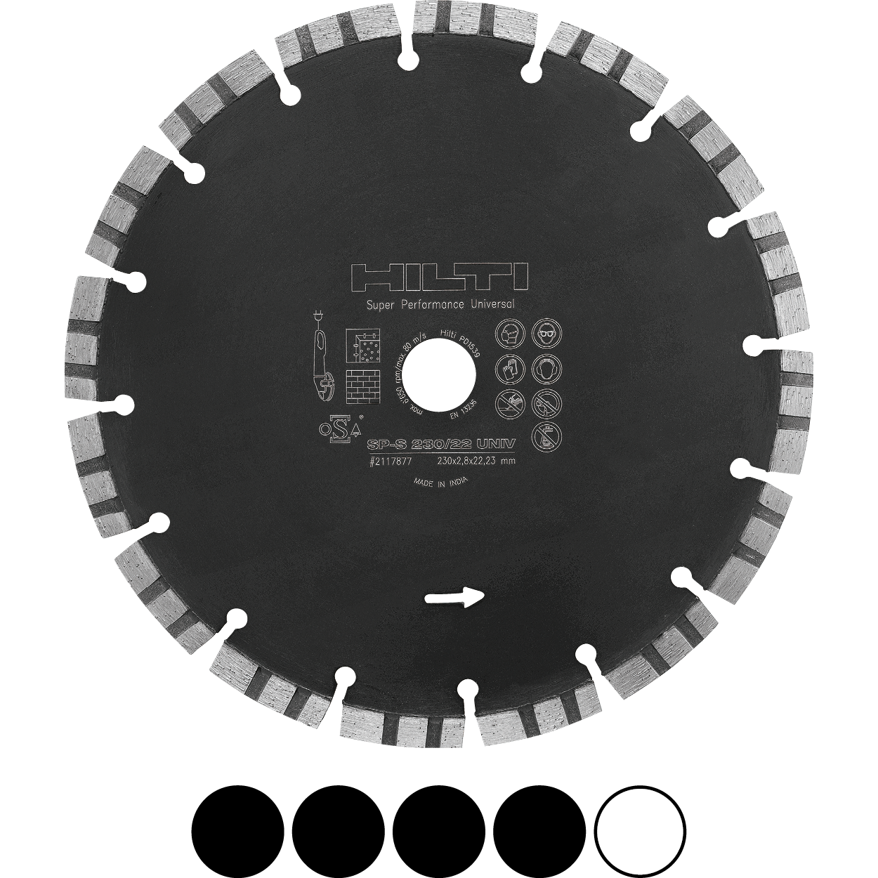 Diamond blade for gas saw