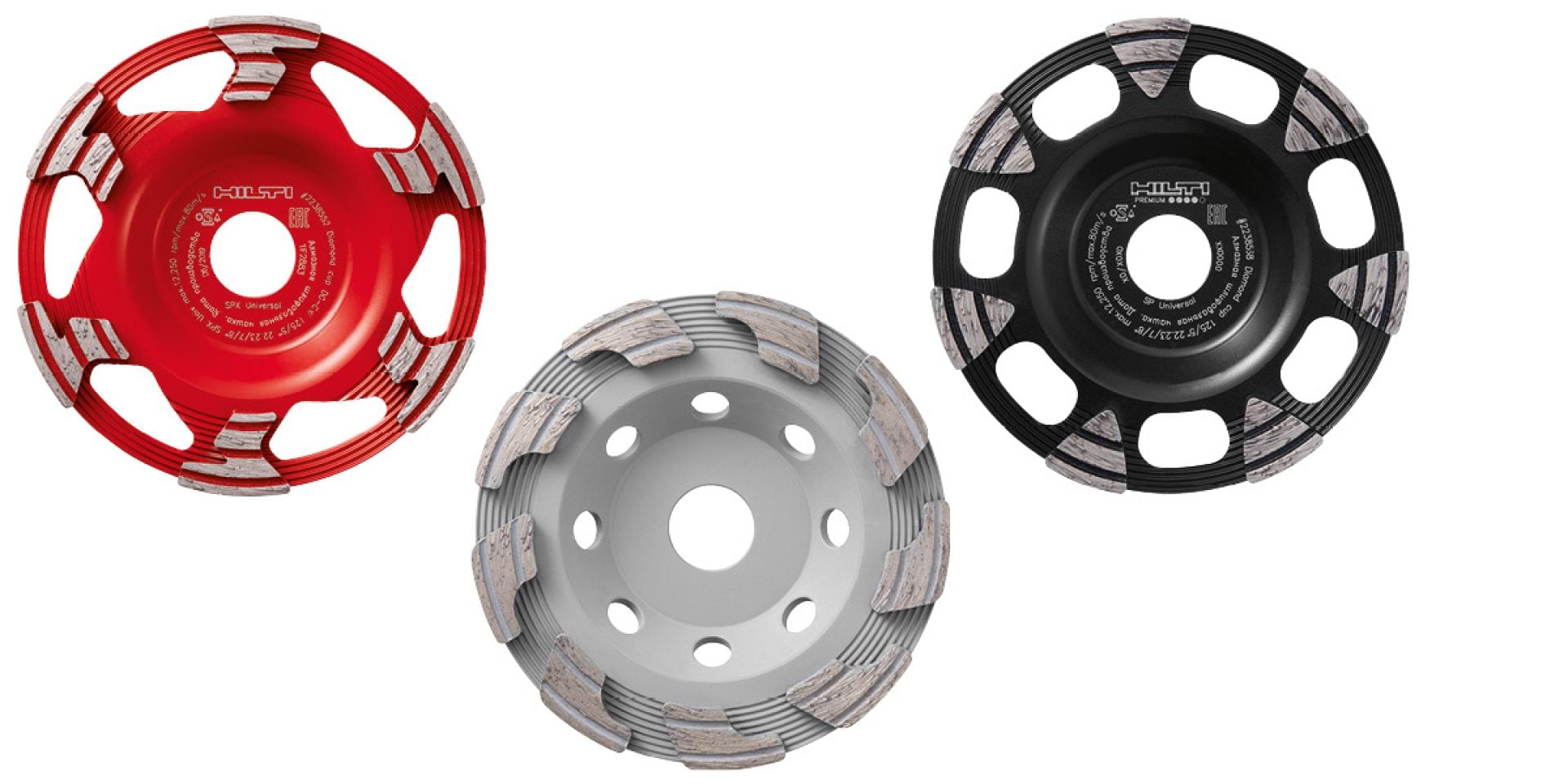 Cupwheels for grinding concrete