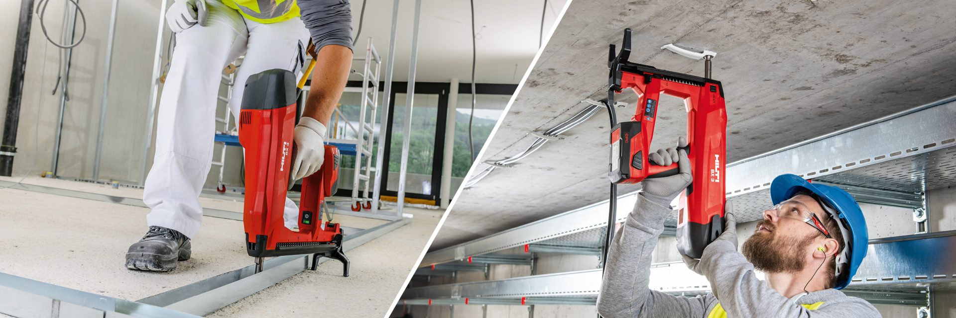 Make the switch to the battery-powered BX 3, the cordless nailer designed to be cleaner, quieter and more hassle-free fastenings to concrete than any other nailer