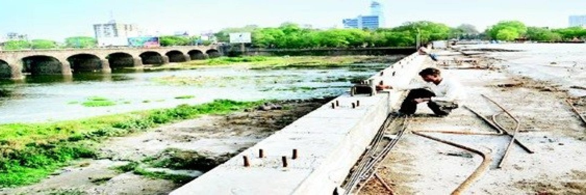 Hilti jobsite reference bund garden river bridge Pune India
