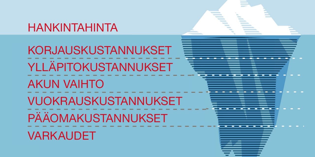 Kaluston todellisten kulujen arviointi