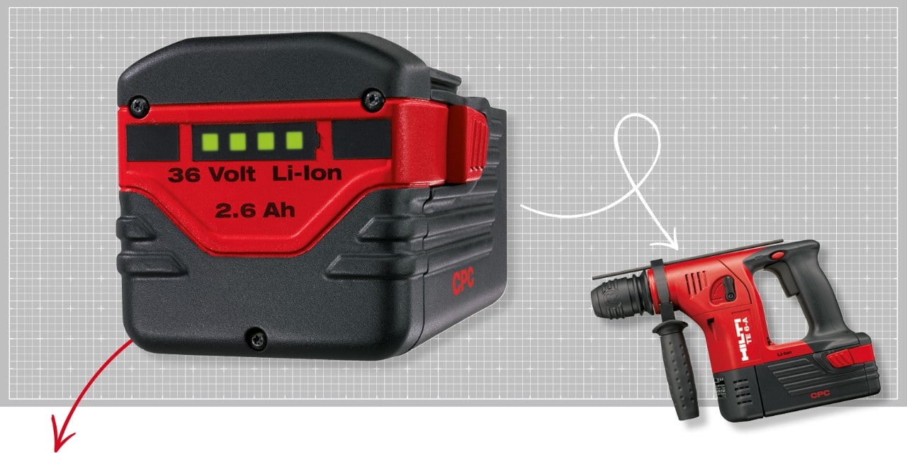  Hilti B 36 -akku