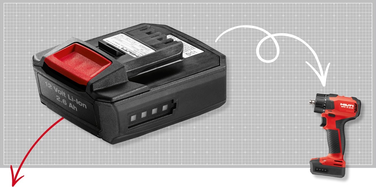 Hilti B 12 -akku