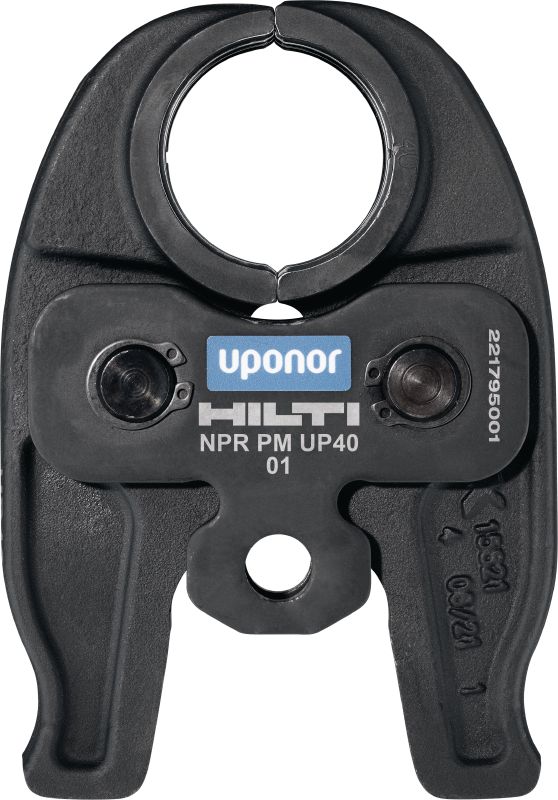 NPR PM UP putkipuristimen leuka Puristusleuat Uponor Uponor S-Press® / Uponor S-Press Plus® -puristusliittimiin, enintään 40 mm. Sopii Hilti NPR 19 -putkenpuristimiin