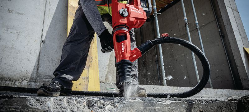 TE 50-22 Akkuporavasara Kompakti akkutoiminen SDS Max (TE-Y) iskuporavasara: kevyempi paino, suurempi teho ja pienempi tärinätaso betonin poraamiseen ja piikkaukseen (Nuron-akku) Sovellukset 1