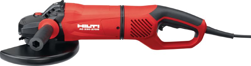 AG 230-27DB Kulmahiomakone 2700 W kulmahiomakone turvakatkaisimella, käännettävällä takakahvalla ja jarrulla, korkeintaan 230 mm laikka