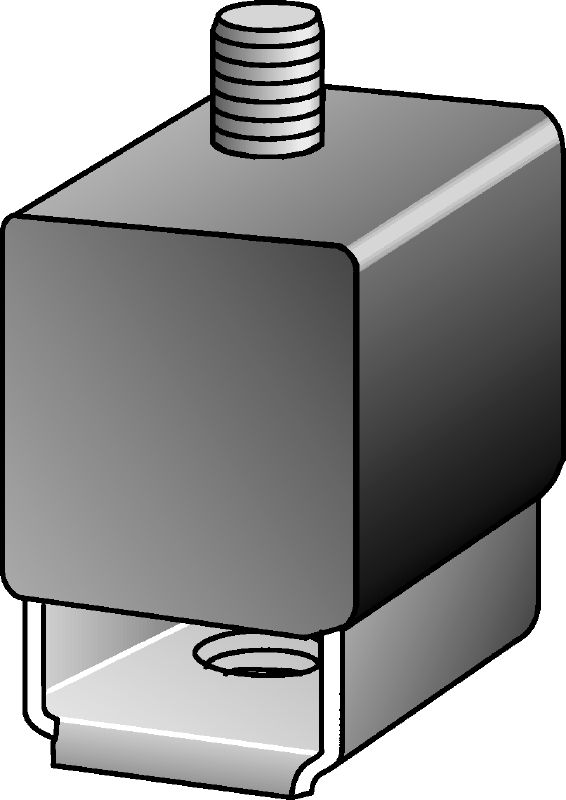 MVI-TB Galvanised insulating connector/silencer for use with tensile loads