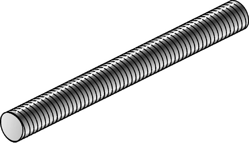 AM pre-cut all thread studs - Steel grade 4.6 Galvanised pre-cut lengths of threaded rod with 4.6 steel grade