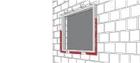 CS-F JS joint sealing foam Flexible insulating foam ideal for performance joints exposed to movement, such as doors and windows Applications 2