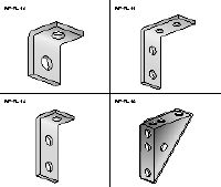 MF-FL angle Standard hot-dip galvanised (HDG) angle for many common strut connections
