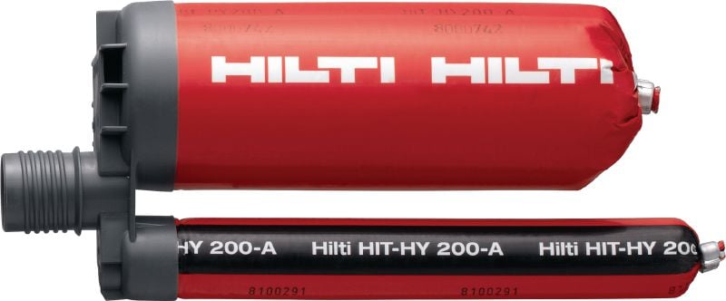 HIT-HY 200-A kemiallinen ankkuri Ultimate-tason hyväksytty kemiallinen ankkurointimassa harjateräsliitoksiin ja raskaille kuormituksille