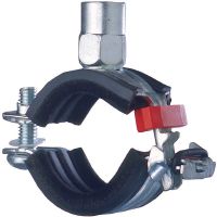 MPN-GK Quick-close pipe clamp (low friction) Ultimate galvanised slide/clamp pipe clamp with quick closure for plastic pipe applications