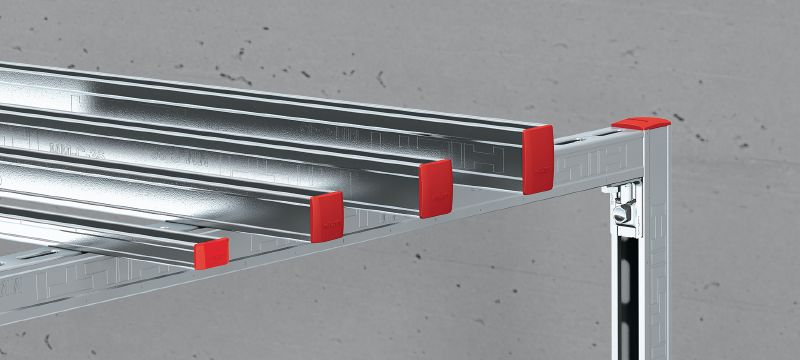 MM-E Channel end cap Channel end cap for covering the ends of Hilti MM strut channels Applications 1