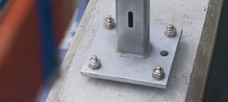 HVU-TZ ankkurikapseli Huippuluokan foliokapseli betoniin ankkurointiin dynaamisille kuormituksille Sovellukset 1