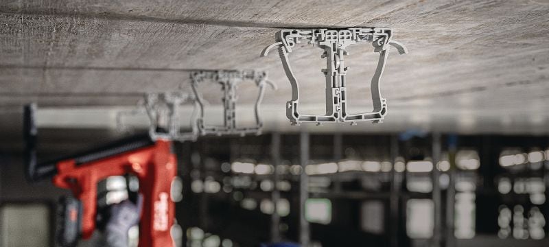 X-ECH MX (02) kaapelinpidike Muovinen kaapelinipun kiinnike, optimoitu kampanauloille ja yhteensopiva erilaisten kiinnitysmenetelmien ja pohjamateriaalien kanssa Sovellukset 1