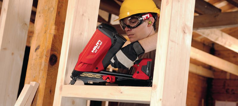 GX-WF Bright smooth nails Bright, smooth framing nail for fastening wood to wood with the GX 90-WF nailer Applications 1