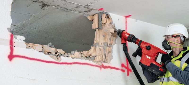 TE-YX FM Tasataltat Itsestään teroittuvat SDS Max (TE-Y) -tasatalttaterät betonin ja muurauksen tarkkaan purkamiseen Sovellukset 1
