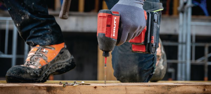 SID 4-22 Cordless impact driver Compact brushless impact driver optimised for more reliable and efficient non-structural fastening in wood and metal (Nuron battery platform) Applications 1