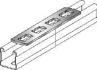 MQV-F Kuumasinkitty tasainen työntöpainike, jota käytetään MQ-kiskojen laajentamiseen pituussuunnassa