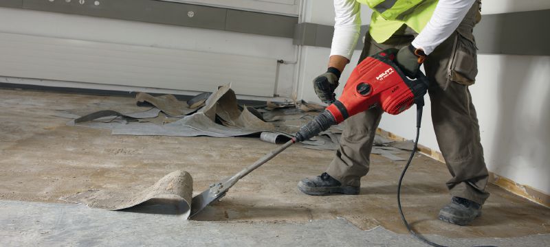 TE-Y FS Lattiakaapimet Erittäin terävät SDS Max (TE-Y) -lattiakaapimen taltat lattioiden ja pinnoitteiden poistamiseen purkutyökaluilla Sovellukset 1