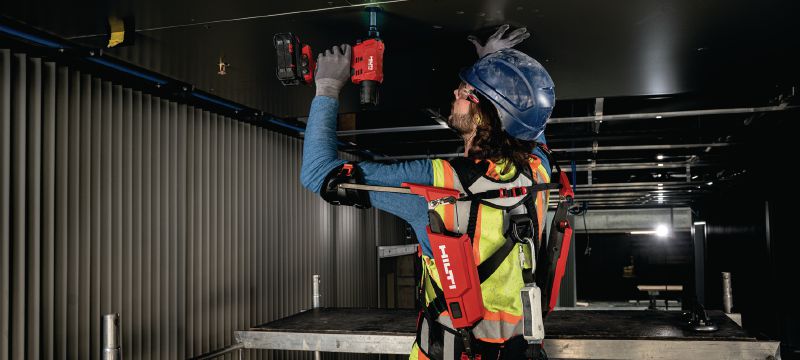 EXO-S Hartioiden eksoskeleton Puettava rakennusalan eksoskeleton, joka auttaa vähentämään hartioiden ja niskan väsymystä olkapäiden yläpuolella työskenneltäessä, hauislihaksen ympärysmitta jopa 40 cm (16) Sovellukset 1