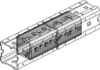 MIC-E Hot-dip galvanised (HDG) connector used to connect MI girders longitudinally for long spans in heavy-duty applications