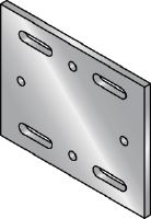 MIB-SH Hot-dip galvanised (HDG) baseplate for fastening MI girders to steel