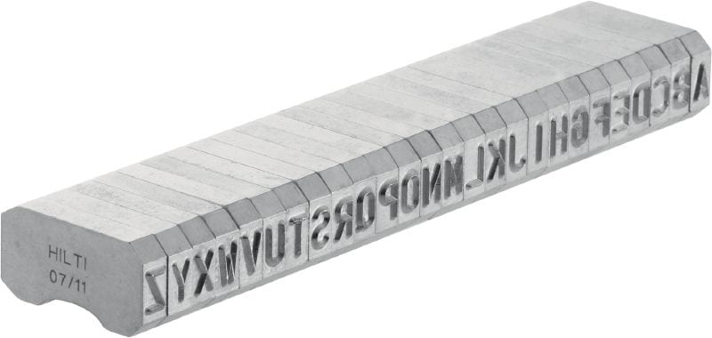 X-MC S 5.6/6 Steel marking stamps Sharp-tipped, narrow letter and number characters for stamping identification markings onto metal