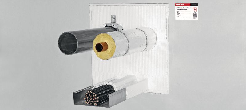 CFS-CT B Firestop coated board well suited for EI120 double board systems. Applications 1