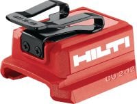 CU 2-12 USB latausadapteri USB-latausadapteri Hiltin 12V-akkuihin tablettien, puhelimien ja muiden laitteiden lataukseen USB-C- tai USB-A-porttien kautta