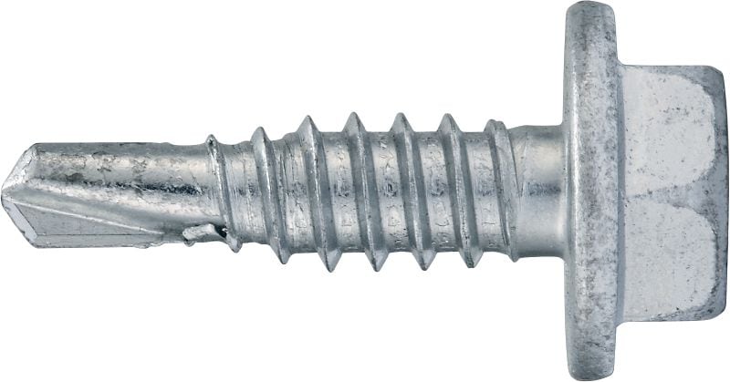 S-MD 21 Z itseporautuvat metalliruuvit Itseporautuva ruuvi (sinkittyä hiiliterästä), sisältää integroidun laipan ohuiden metallien välisiin kiinnityksiin (maks. 3 mm)