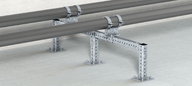 MIC-T Hot-dip galvanised (HDG) connector for fastening MI girders perpendicularly to one another Applications 1