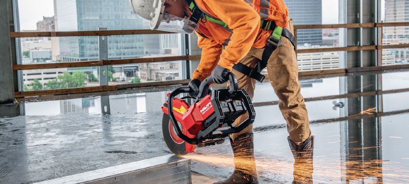 Nuron DSH 600-22 Battery cut-off saw Heavy-duty, battery-powered cordless cut-off saw for concrete, metal and masonry (Nuron battery platform) Applications 1