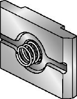 Flat washer DIN 125 M12 HDG Hot-dip galvanised (HDG) plate for easier fastening and one-handed adjustment of MI and MIQ connectors