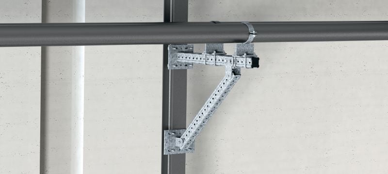 MI-SGC M16 Hot-dip galvanised (HDG) single beam clamp for connecting MI steel baseplates to steel beams Applications 1