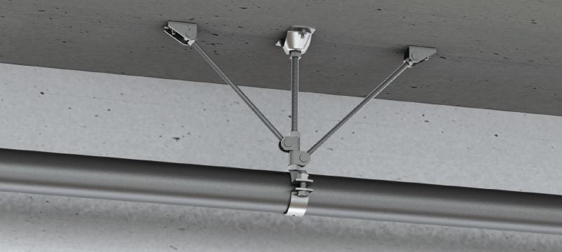 MFP-L2 Fixed point light Galvanised fixed point, braced on both sides, for light-duty applications up to 4 kN Applications 1