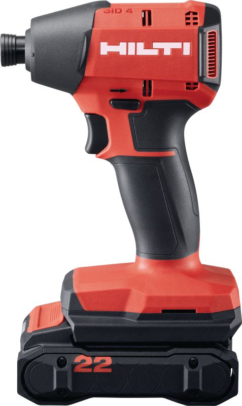 SID 4-22 Cordless impact driver Compact brushless impact driver optimised for more reliable and efficient non-structural fastening in wood and metal (Nuron battery platform)