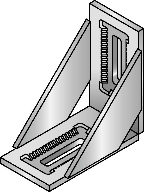 MIC-BA /H Ultimate hot-dip galvanised (HDG) connectors offering highest versatility within the MI modular system