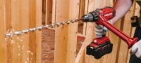 SF 10W-22 Cordless drill driver Cordless drill driver with higher torque which specializes in demanding applications in wood and other materials Applications 6