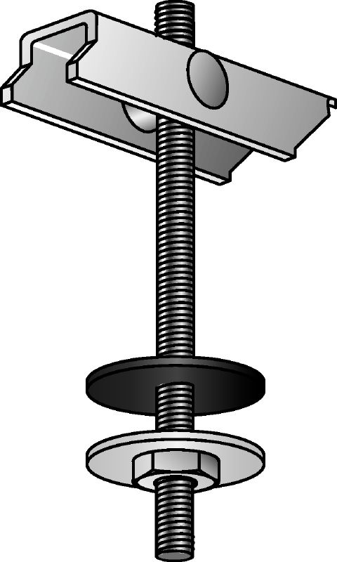 MF-SKD Galvanised pivot anchors for use in trapezoidal metal sheets