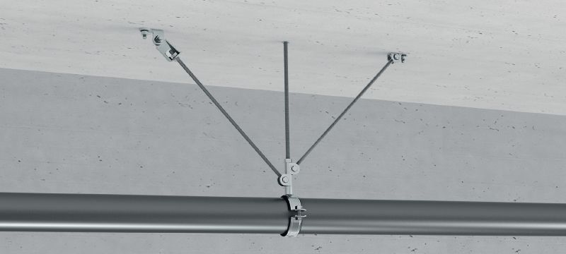 MT-S-CH Seisminen tangon sarana Sinkityn, esiasennetun kierretangon tukiliitin, jonka kuormituskapasiteetti on suurempi asennettaessa pohjamateriaaliin Sovellukset 1