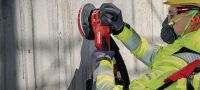 DGH 130-22 akkutoiminen betonihiomakone Akkutoiminen betonihiomakone harjattomalla moottorilla betonisaumojen ja pintojen hiomiseen (Nuron-akkualusta) Sovellukset 1