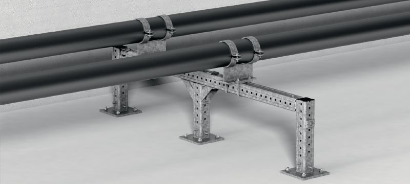MIC-BA /H Ultimate hot-dip galvanised (HDG) connectors offering highest versatility within the MI modular system Applications 1