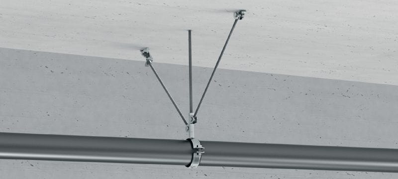 MT-S-CH Seisminen tangon sarana Sinkityn, esiasennetun kierretangon tukiliitin, jonka kuormituskapasiteetti on suurempi asennettaessa pohjamateriaaliin Sovellukset 1