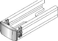 MM-E Channel end cap Channel end cap for covering the ends of Hilti MM strut channels