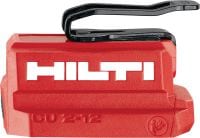 CU 2-12 USB latausadapteri USB-latausadapteri Hiltin 12V-akkuihin tablettien, puhelimien ja muiden laitteiden lataukseen USB-C- tai USB-A-porttien kautta