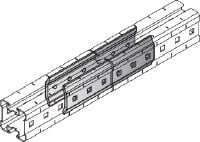MIQC-E Liitin Kuumasinkitty (HDG) liitin MIQ-palkkien kiinnittämiseksi pituussuunnassa pitkän käyttöiän saavuttamiseksi raskaissa sovelluksissa