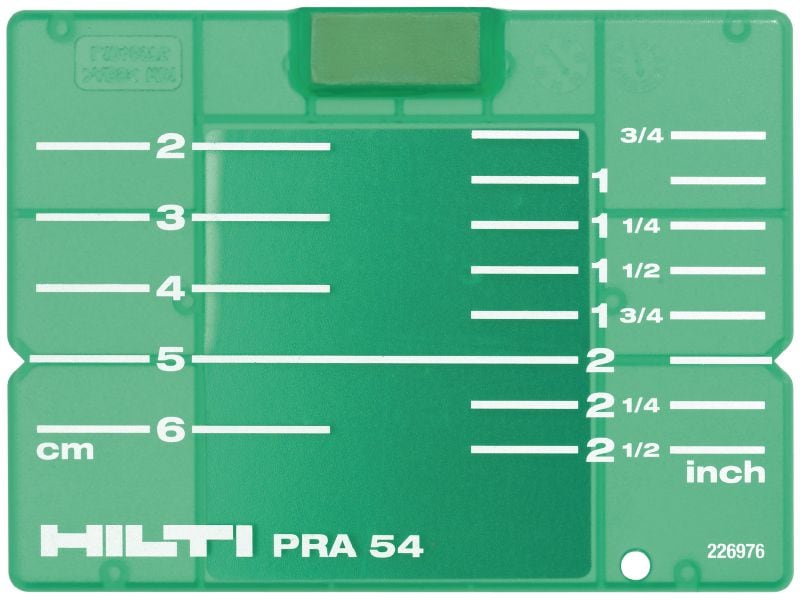 Tähtäinlevy PRA 54 (CM/IN) 