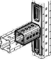 MIC-L Connector Hot-dip galvanised (HDG) connector for fastening MI girders perpendicularly to one another