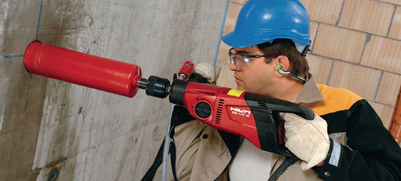 SPX-L handheld core bit (BI) Ultimate core bit for hand-held coring in all types of concrete – for <2.5 kW tools (incl. Hilti BI quick-release connection end) Applications 1